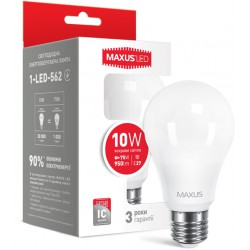 LED лампа MAXUS A65 10W яркий свет 220V E27 (1-LED-562)